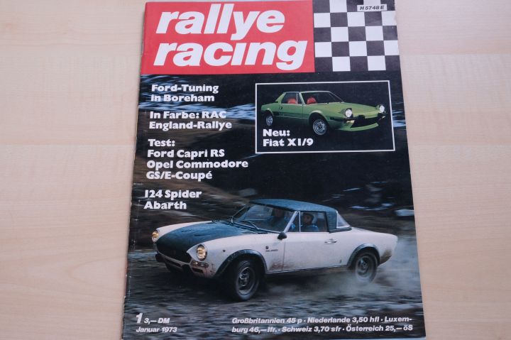 Deckblatt Rallye Racing (01/1973)